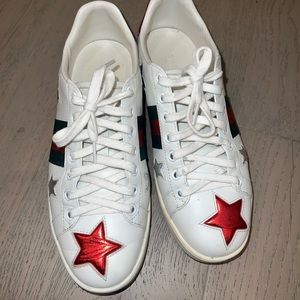 Gucci Ace Metallic Stars Sneaker